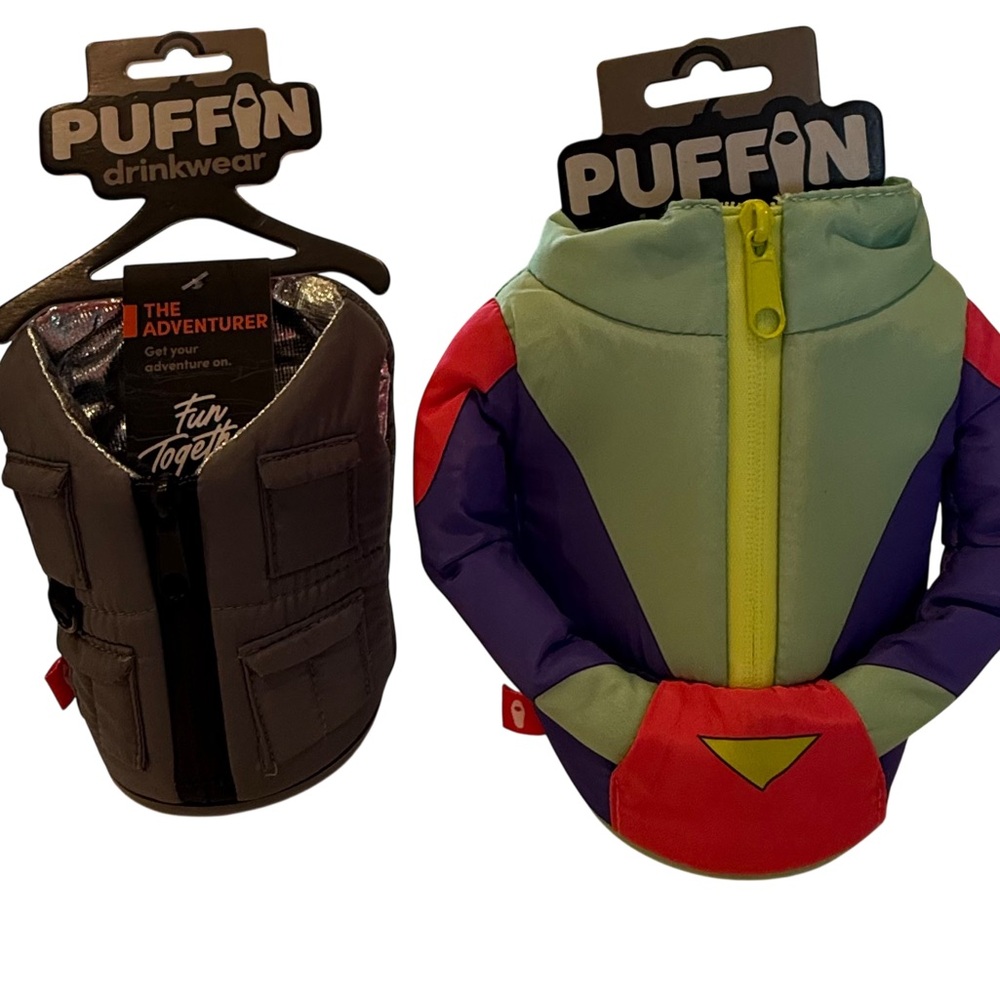 Puffin Drinkwear The Miller and The Adventurer Insulated Can Cooler NWT
